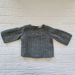 Kids Gray Textured Top